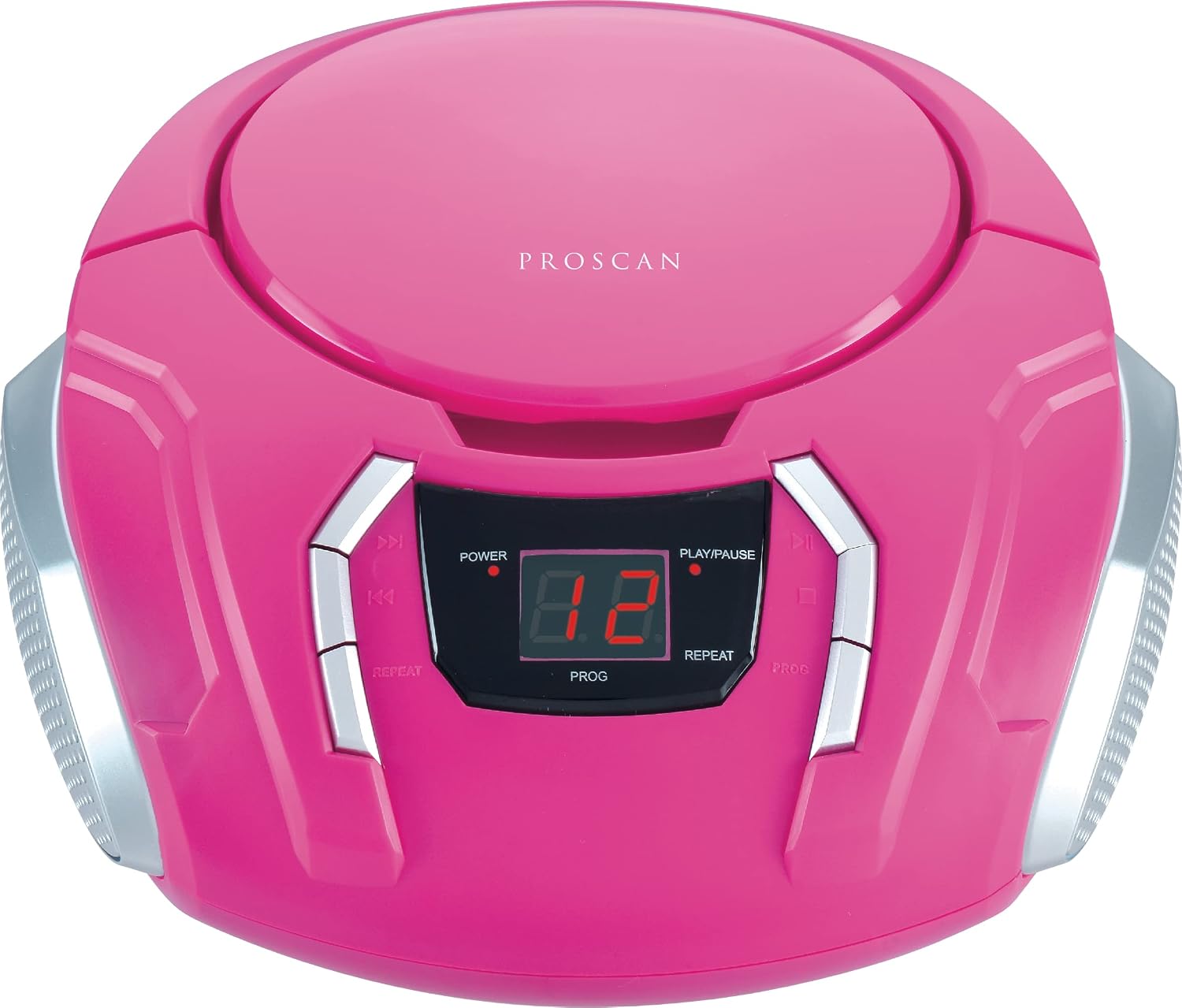PROSCAN Elite Portable CD Boombox with AM/FM Radio, Pink