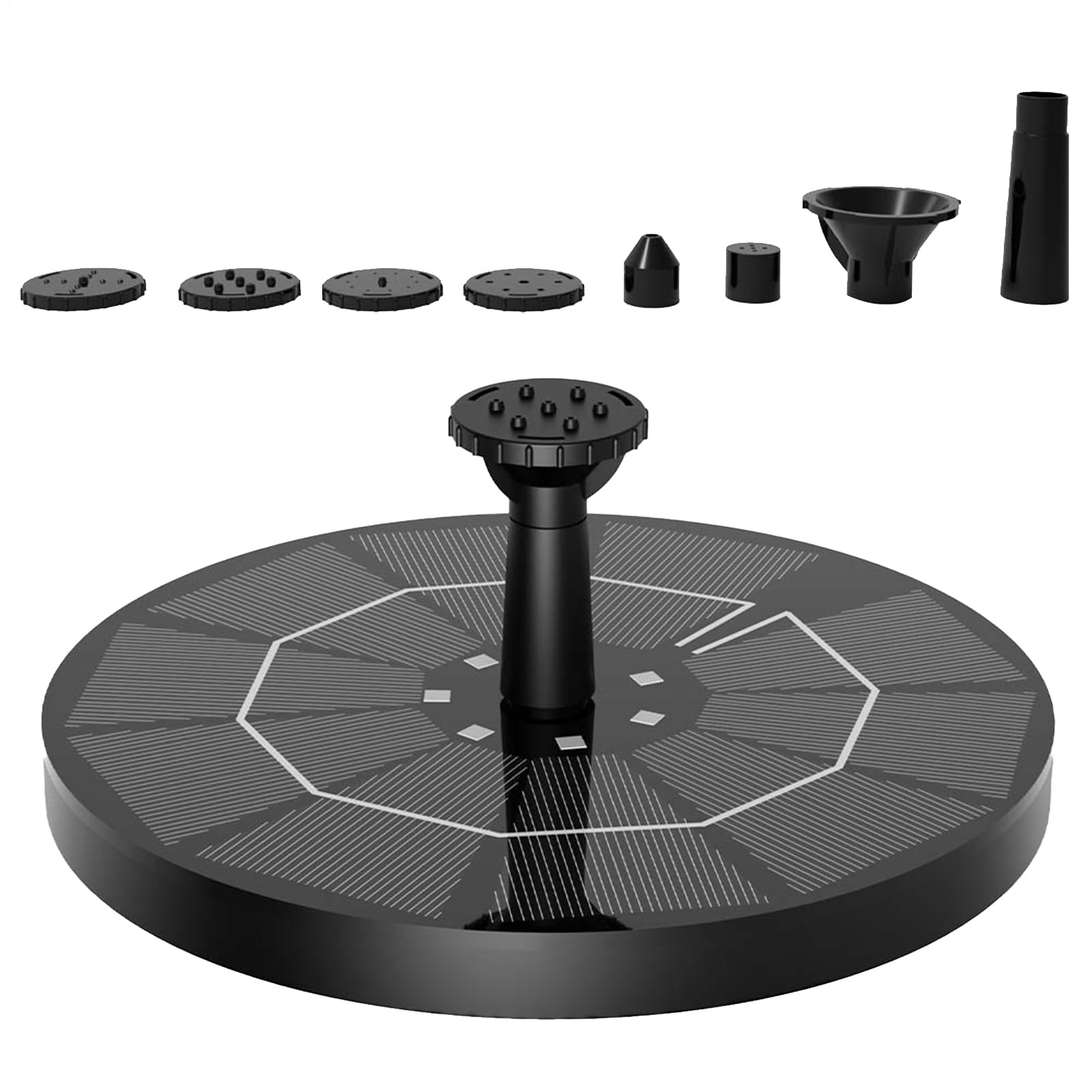 Pompe à eau solaire et fontaine flottante pour animer votre bassin de jardin extérieur