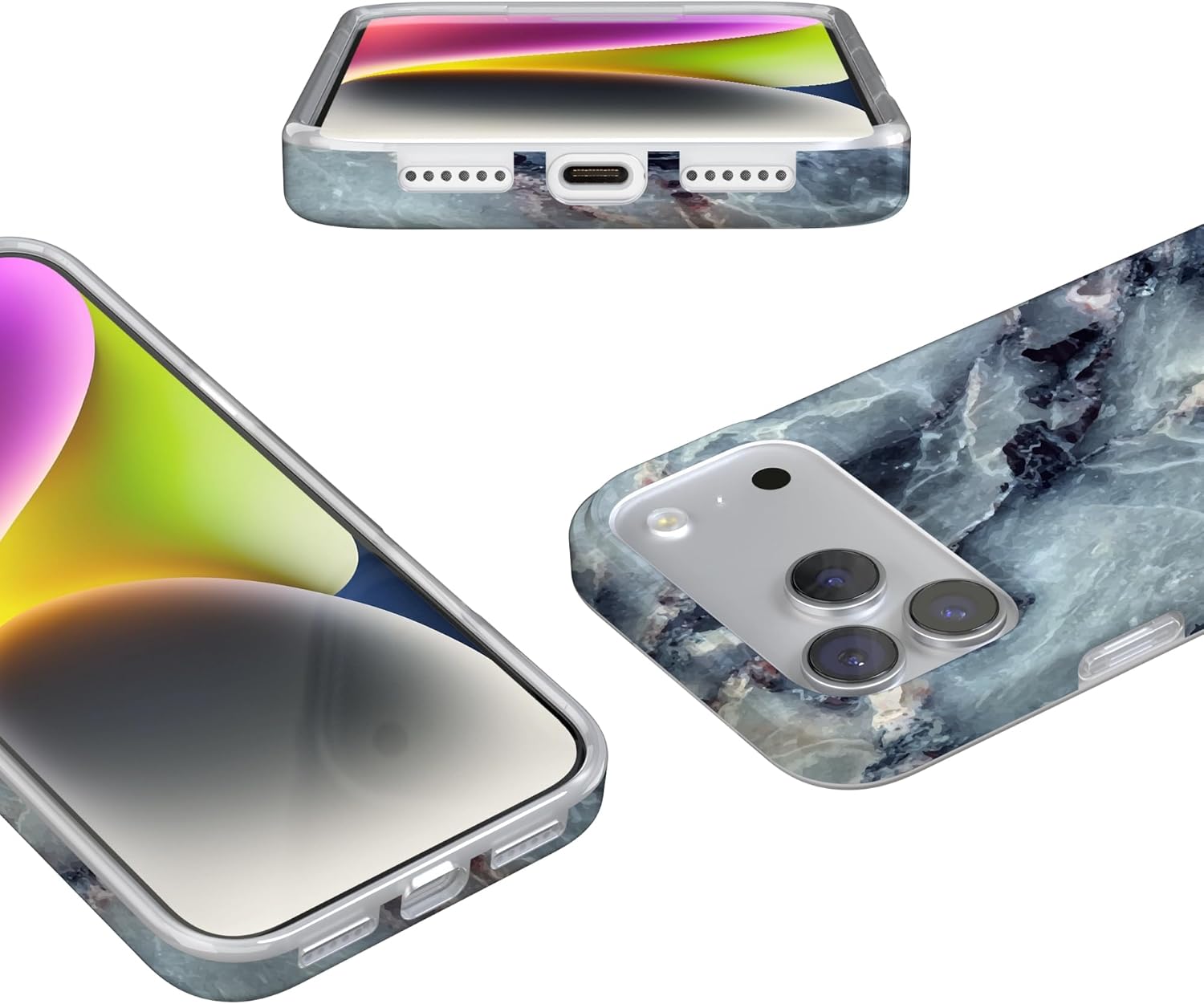 Casely iPhone 17 Pro Max Case | Deep Sea | Blue Marble | Compatible with MagSafe | Classic Ultra Slim Design