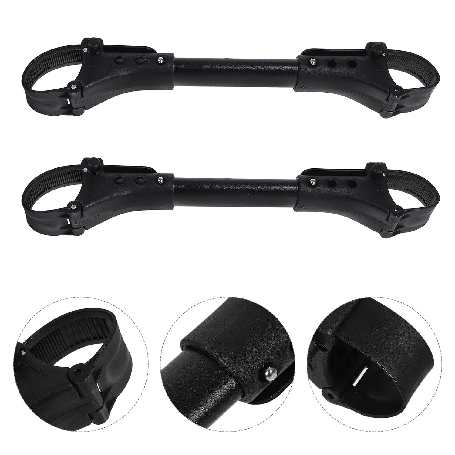 2pcs Twin Stroller Connector Lightweight Aluminum Double Stroller Adapter for Outdoor Use Next to Each Other for Families with Two