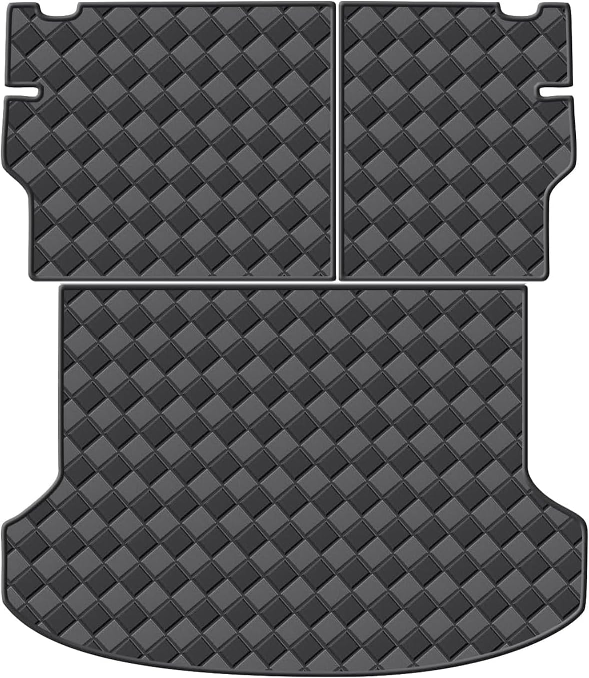 Cargo Mat & Backrest Mats for 2021-2026 Kia Seltos in Upper Position(Fits Without Subwoofer), All Weather Waterproof Rear Cargo Liner Rear Trunk Liner Back Seat Cover Protector
