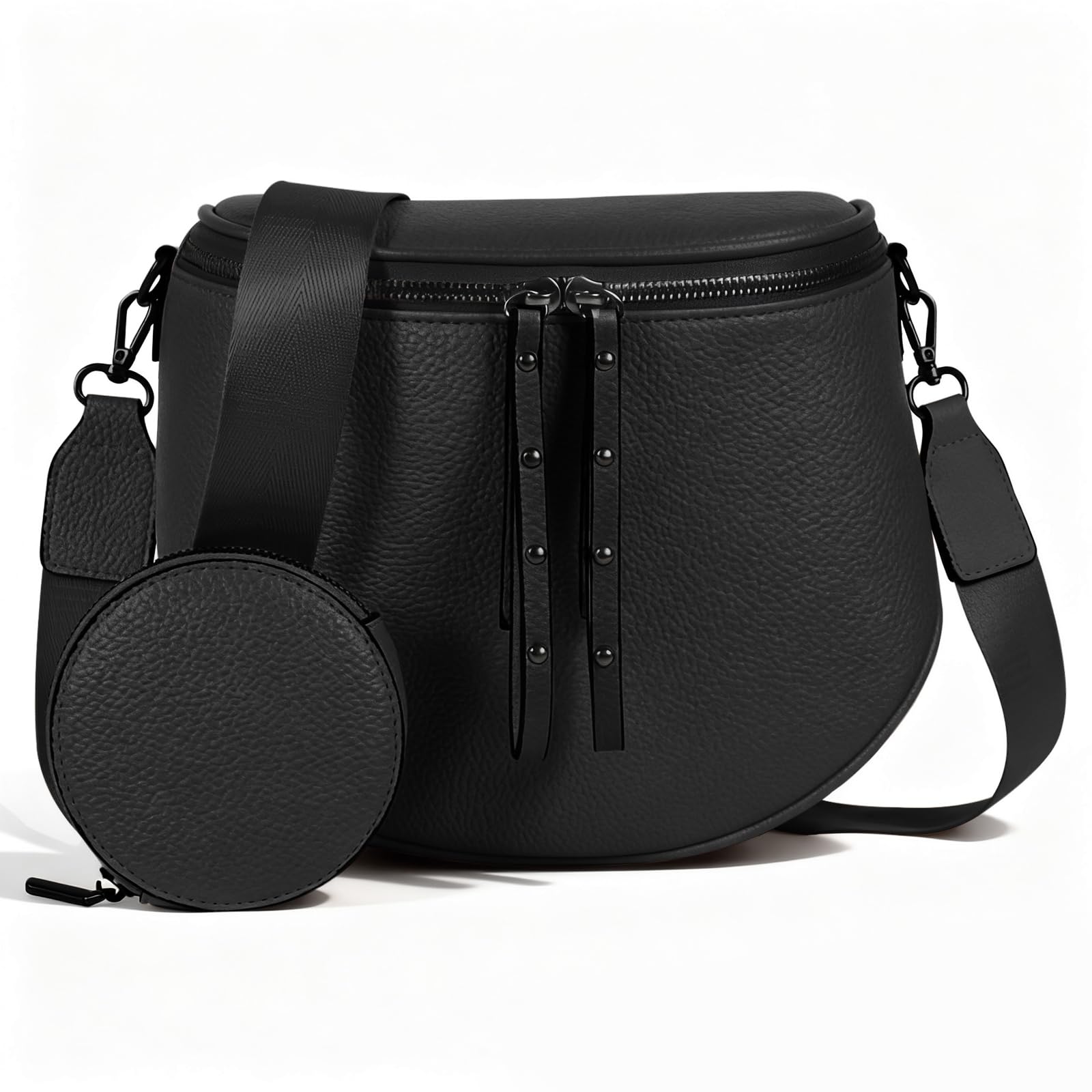 Crossbody Bags for Women Large Vegan Leather Trendy Bum Bag