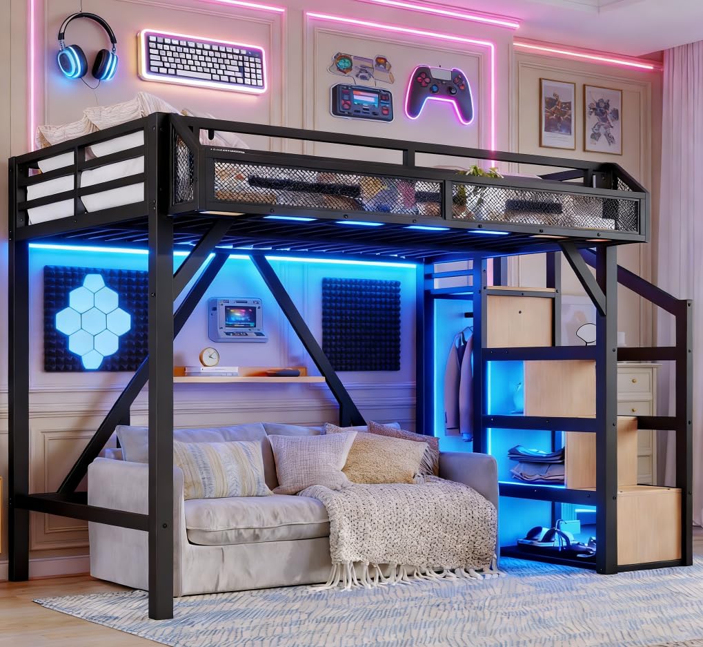 Bellemave Twin XL Loft Bed with Storage Stairs - Instruction Manual
