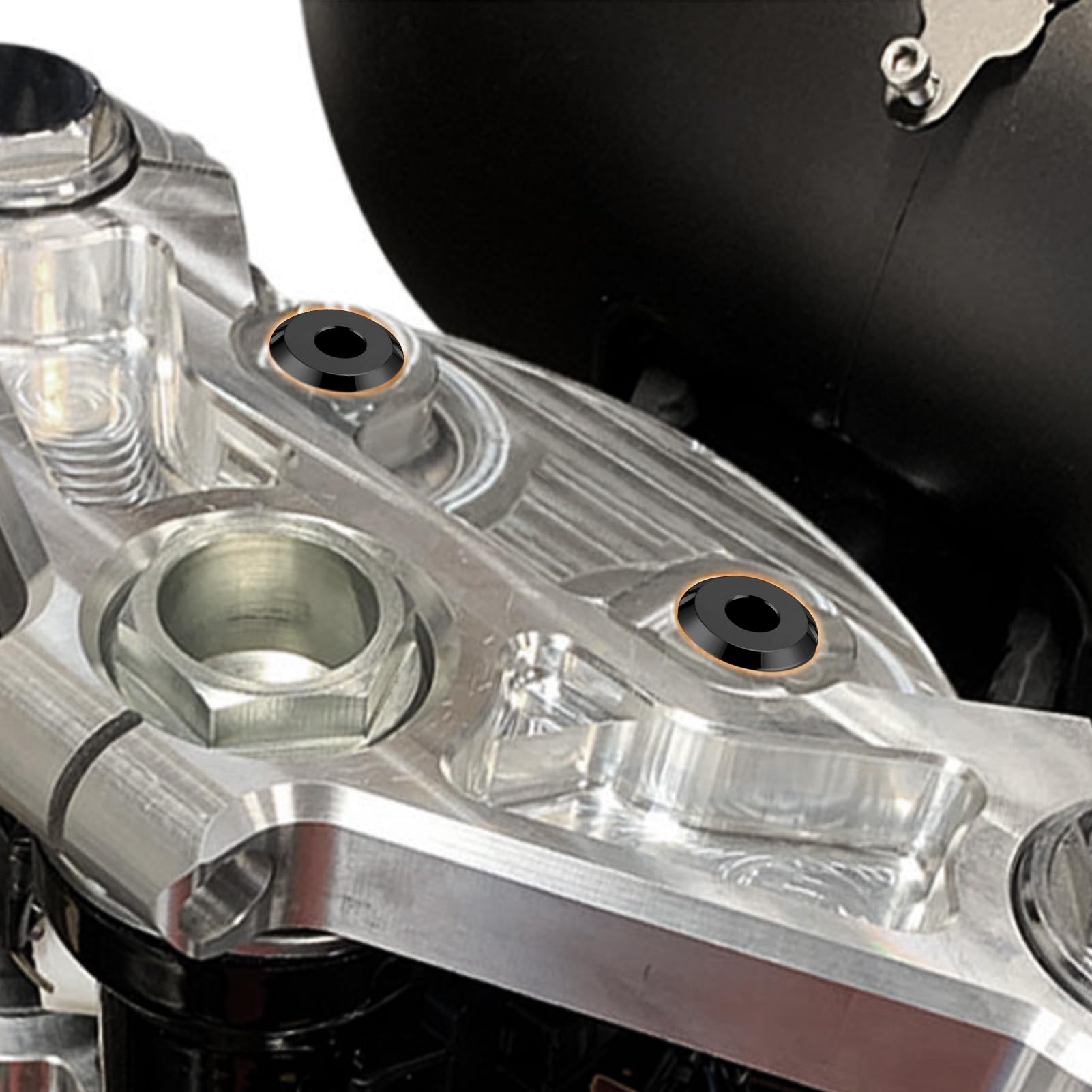 Wsays Boccole riser per manubrio CNC in alluminio billet massiccio compatibili con Harley Touring Street Glide Electra Glide Road King Road Glide 1983-2024 Fit Softail 2018-2024