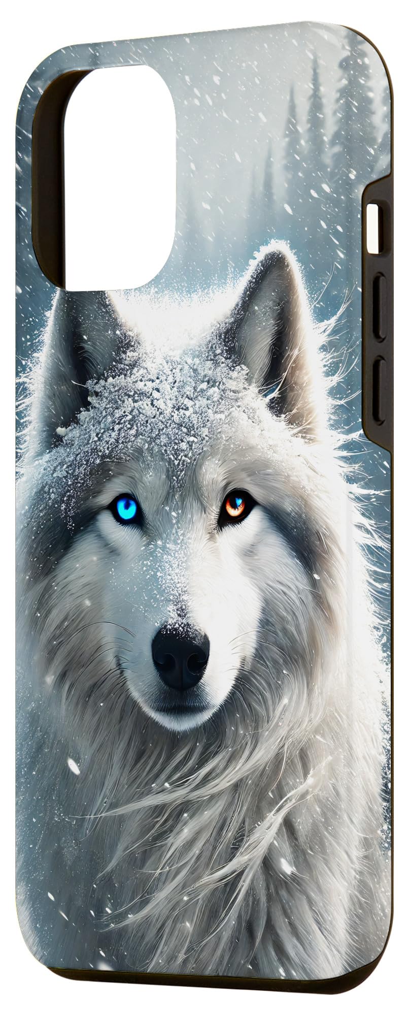 iPhone 13 Pro Max Wolf Alaska fantasy snowstorm Case - Image 2