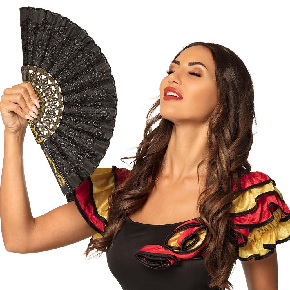 Boland 00509 Granada Fan Approx. 25 cm Black