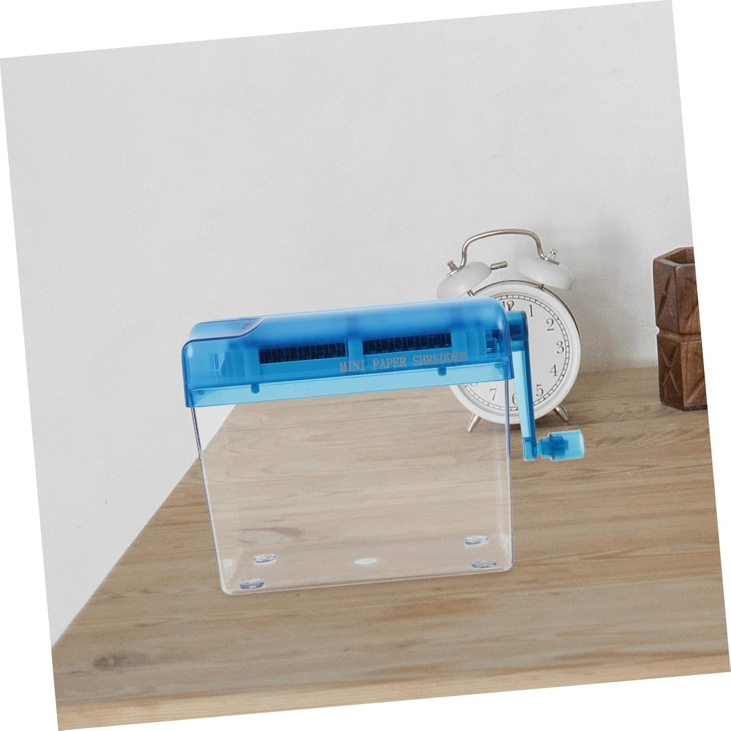 Manual A6 Paper Shredder Hand Operated Desktop Document Cutter Portable Mini Shredder for Office and Home Use