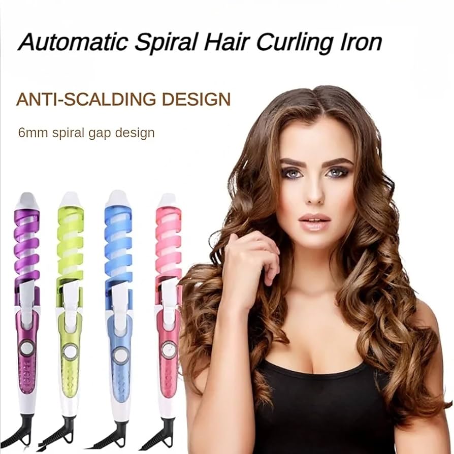 Amazon.com : Automatic Spiral Hair Curling Iron Wave Hair