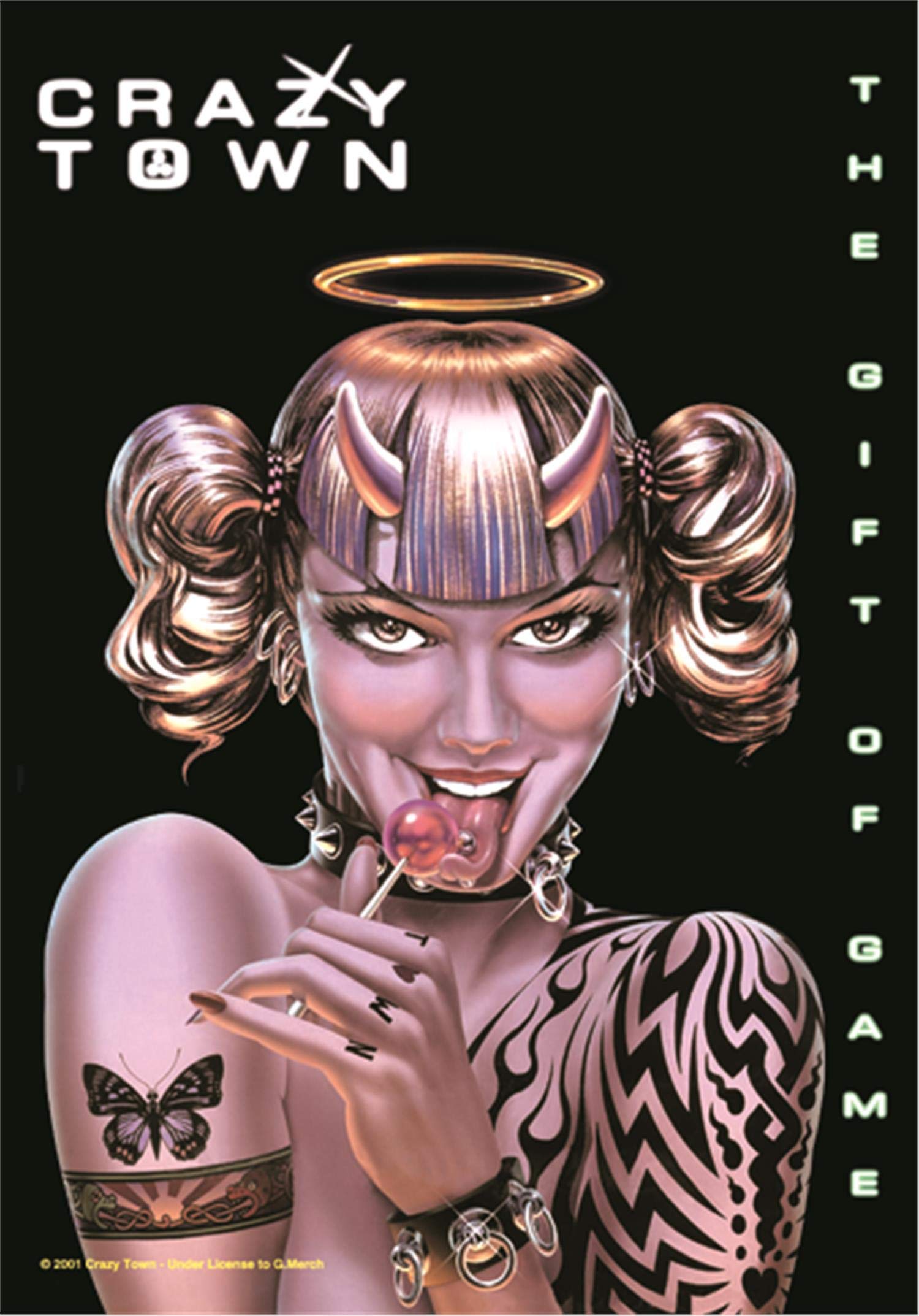 サイン入り　クレイジータウン　CRAZY TOWN　ポスター　額縁付き サイン入りクレイジータウンCRAZY TOWNポスター額縁付き