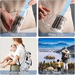 Pinceau de voyage pour biberon portable, Kit de nettoyage de biberons de voyage Baby Essentials Brosses de nettoyage pour nippons en silicone et rack de séchage pour babeille portable Mini Nettoyeur de trousse de lavage