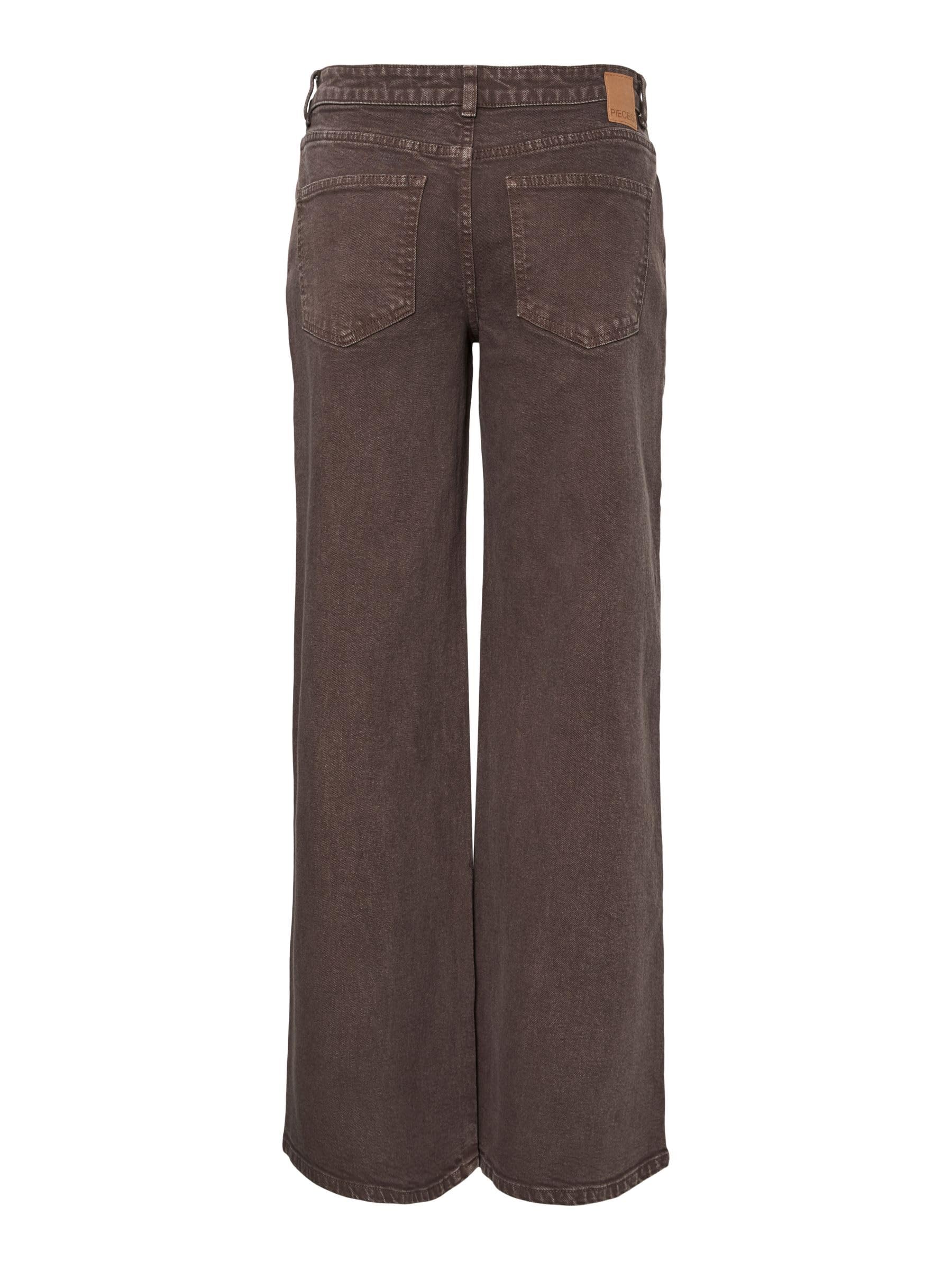 PIECES Pcselma LW Wide Colered Jeans Noos - Pcselma LW Noos Jean Large - Smart Casual - Femme