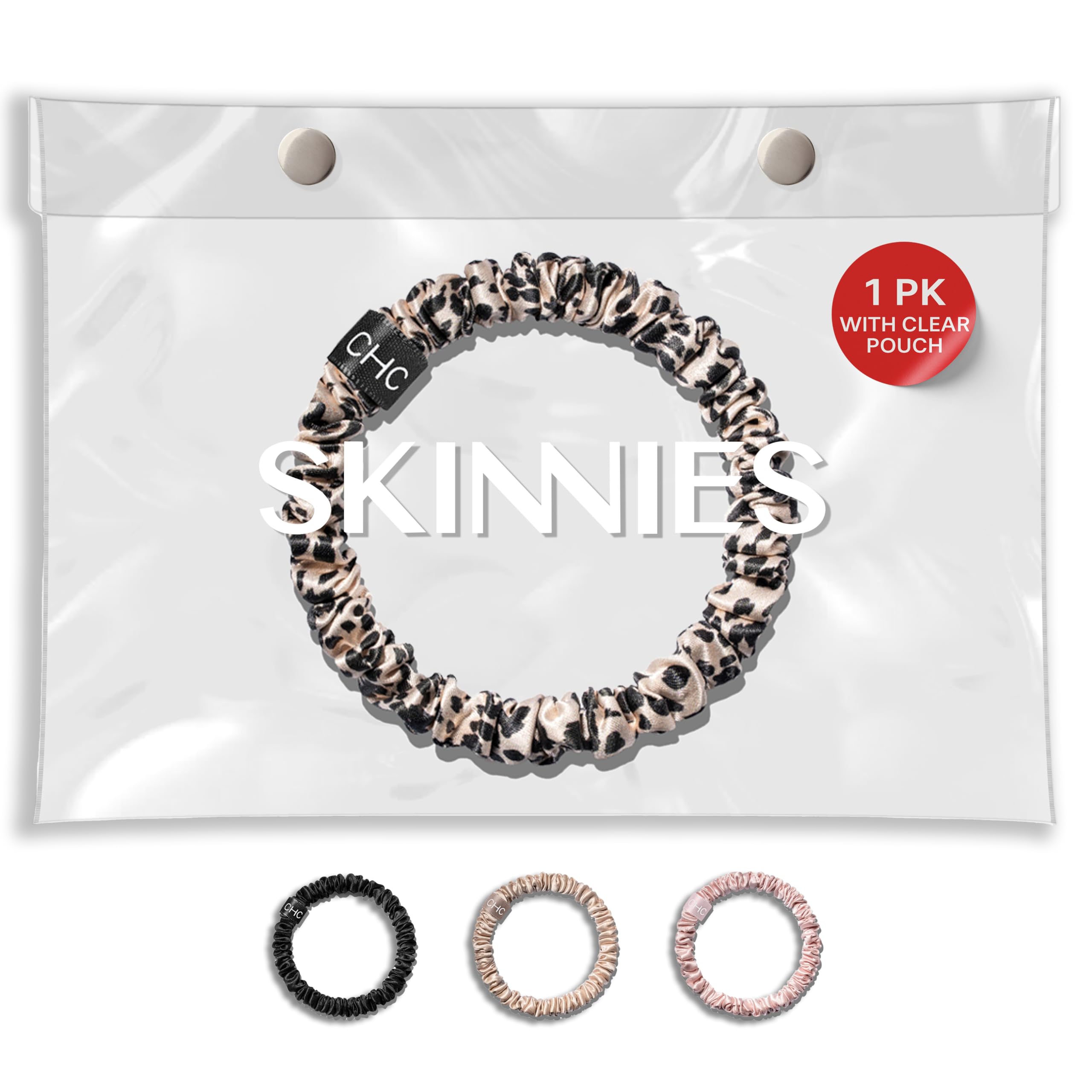 SUNDAYSILKS™ Luxurious Mulberry Silk Scrunchies for Women & Girls | No-Slip, Silky Hair Ties for Natural, Curly, Thin or Thick Hair | Gentle Hold for Ponytails & Sleep | Mini to Large Sizes [1 Pack]OEKO-TEX STANDARD 100