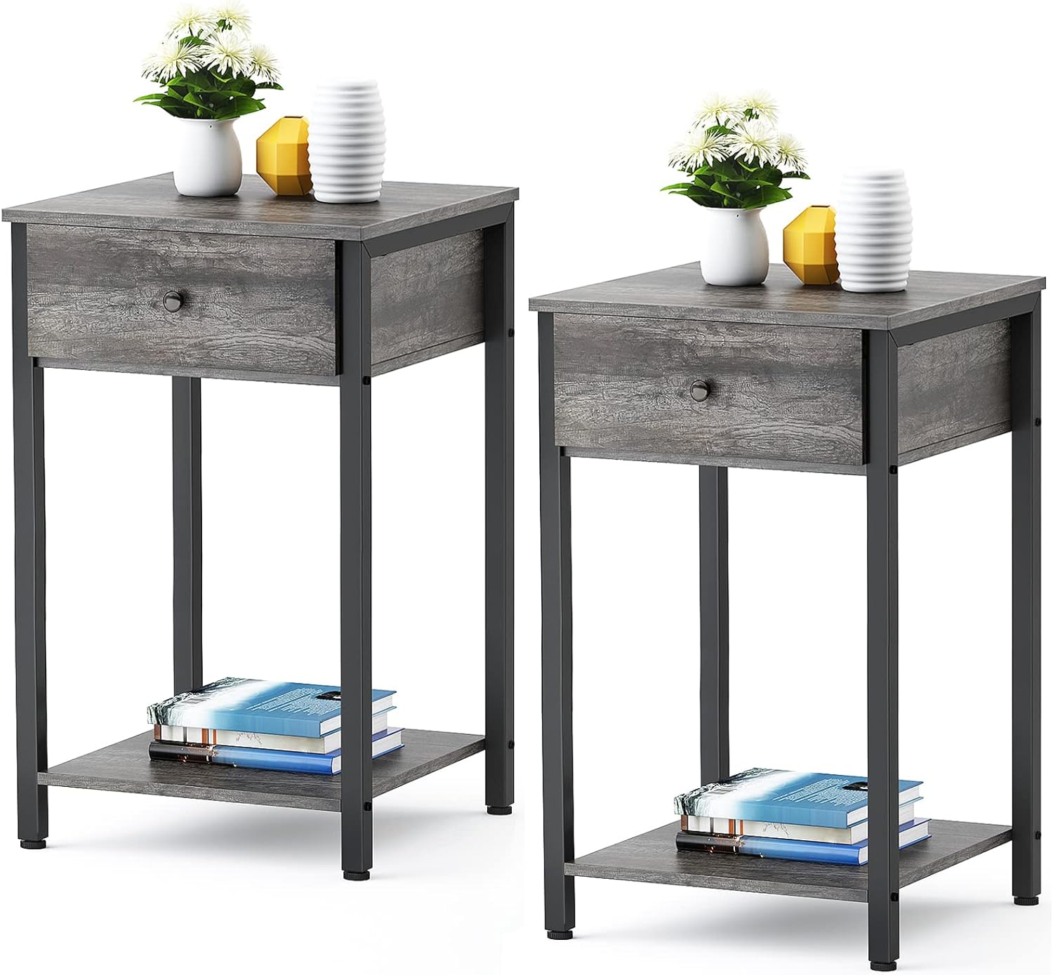 Ecoprsio Nightstand Set of 2 Modern End Table Side Table