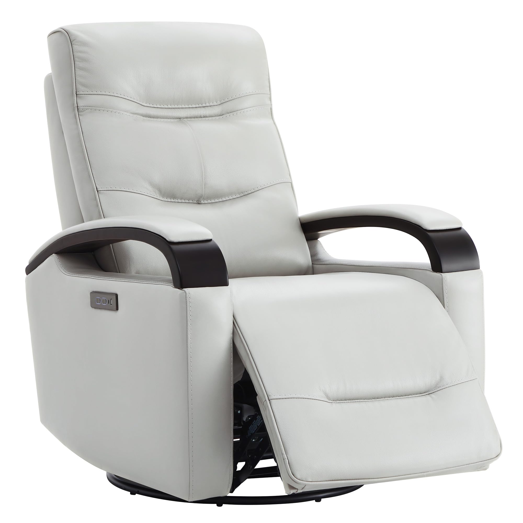 CHITA Genuine Leather Power Swivel Glider Recliner