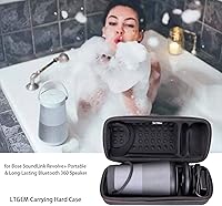 Vista 7 de LTGEM Funda protectora de viaje para altavoz Bose SoundLink Revolve+ o Revolve+ (Serie II) portátil y de larga duración Bluetooth 360