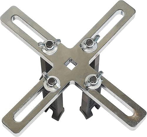 Miniatura 3 de DPTOOL Llave de tapa ajustable para depósito de combustible, 4 mandíbulas, bomba de combustible, cubierta de remitente, herramienta de extracción de