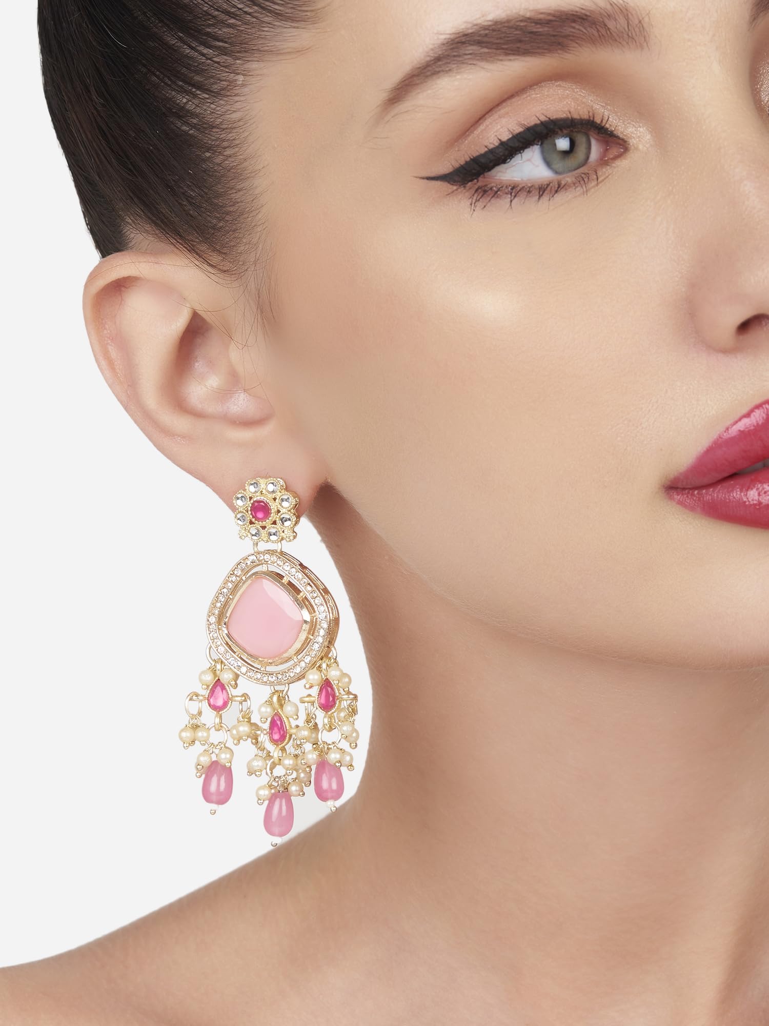 Austrian Diamond Dangle Earrings - ZPFK16186