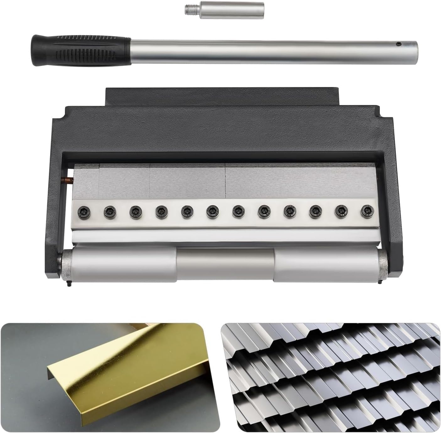 Manuelles Metallbiegegerät, 0-90 Grad verstellbar, zum Falten von Stahl-, Kupfer- und Aluminiumblechen, tragbares manuelles Metallbiegegerät
