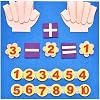 Felt Board Set Finger Numbers Counting Toy Handmade Felt Hand Number Math Toys Preschool Teaching Aids Interactive Early Learning Play Kits for Toddlers Kids