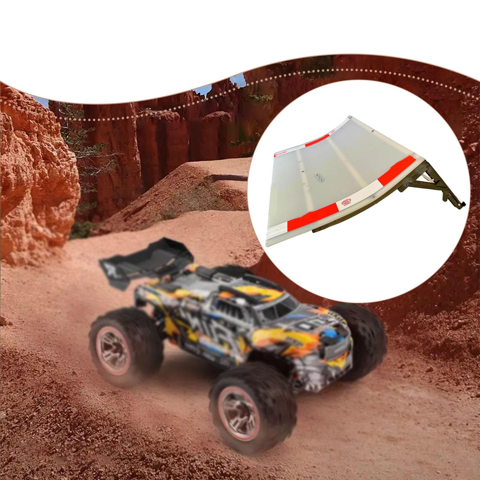 Rampa de Salto para Coches Teledirigidos, Ideal para Y Fácil de Instalar. Incluye Kit de Reparación Y Accesorios.