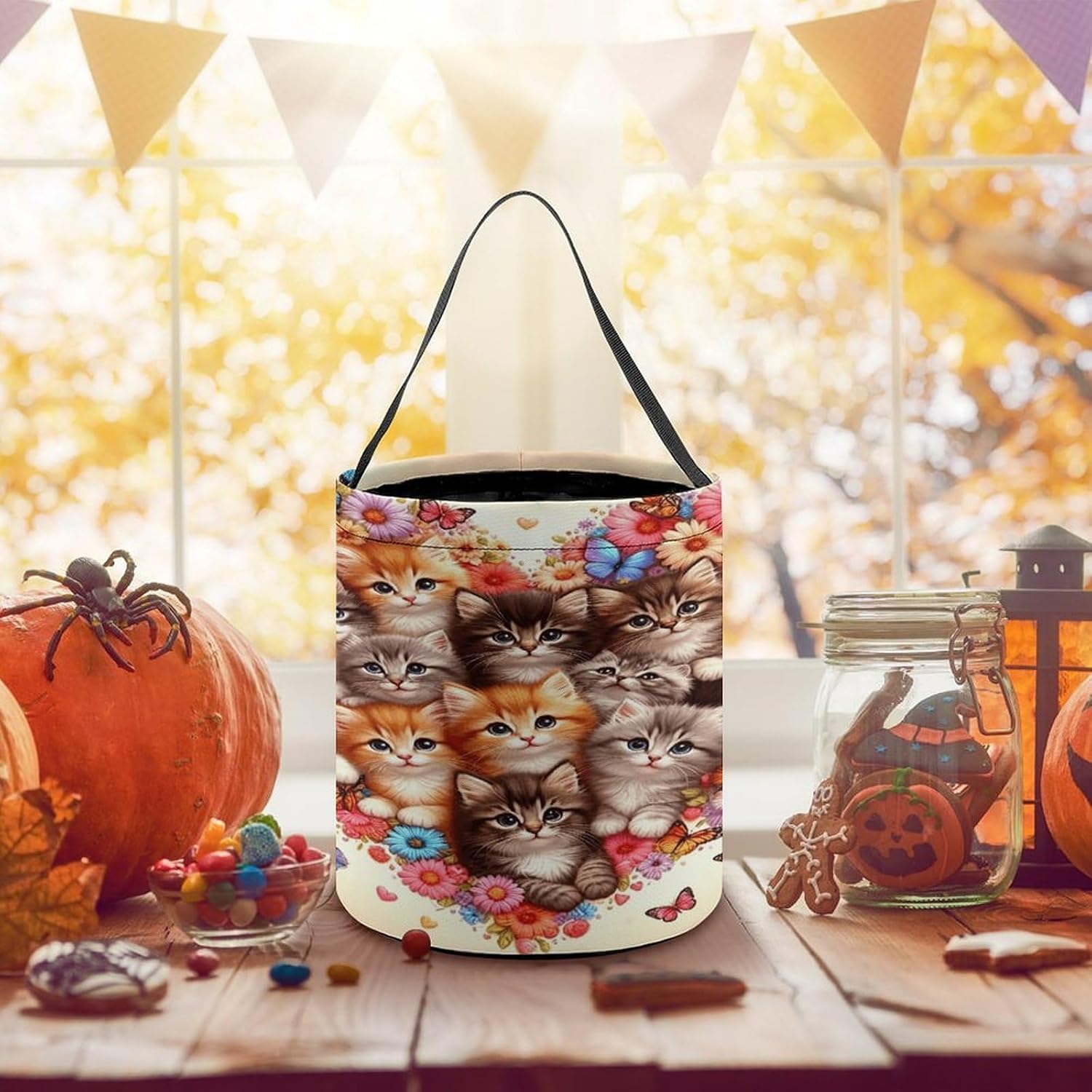 WIMMY Cat's Heart Halloween Trick Or Treat Bag for Adult image 5