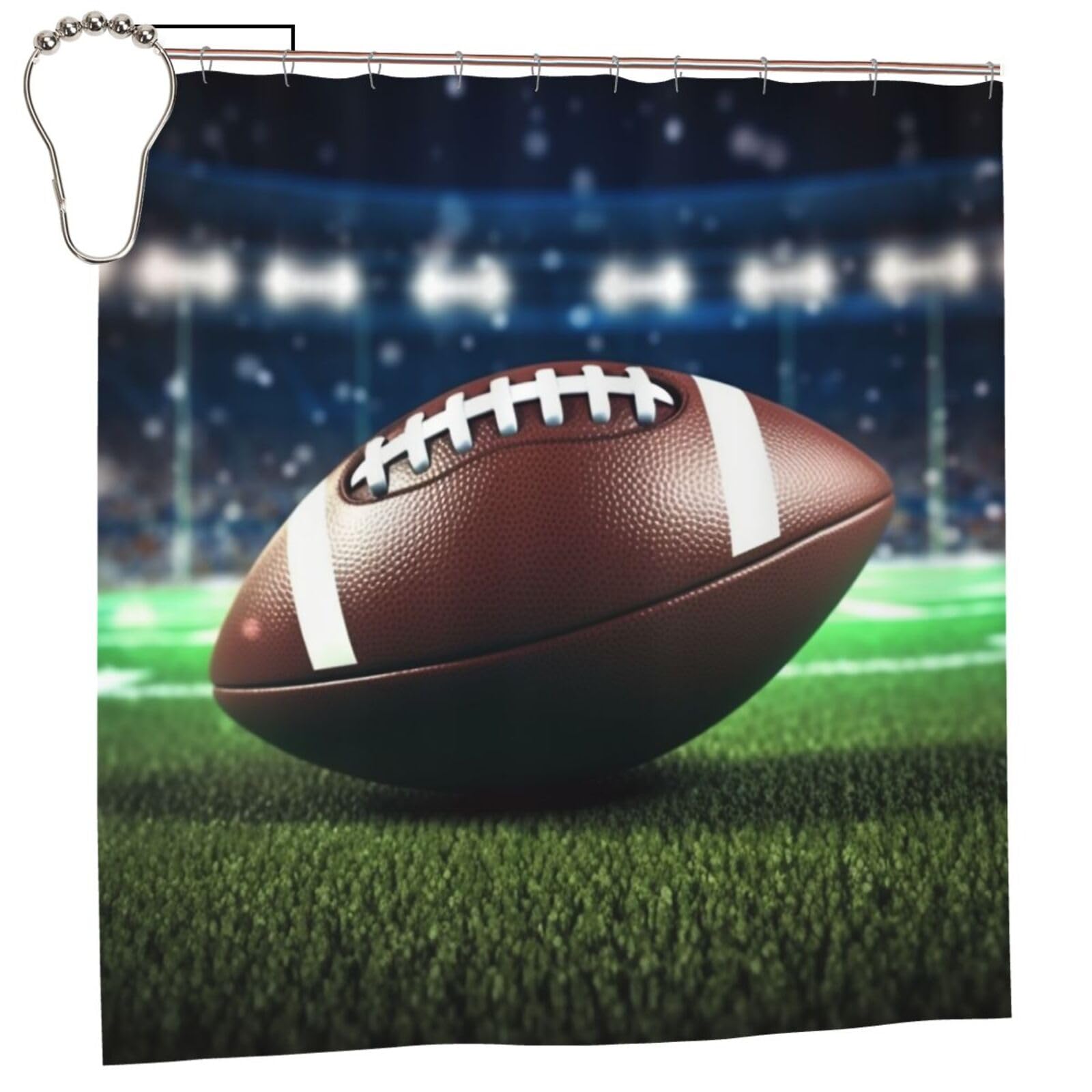 Rideau de douche football pour une salle de bain dynamique et moderne