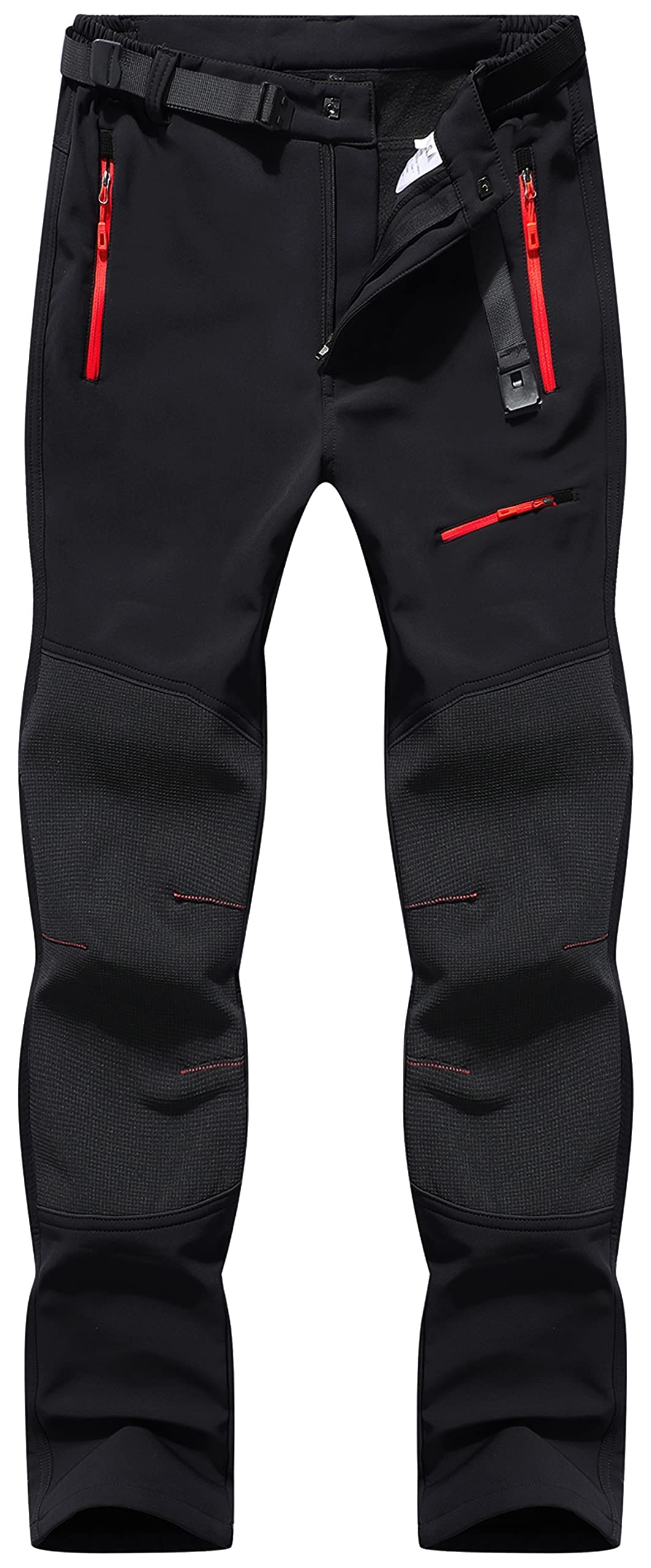 BenBoy Pantaloni Trekking Uomo Invernali Impermeabile Pantaloni da Sci Neve Arrampicata Escursionismo Caldo Pantaloni Softshell Outdoor
