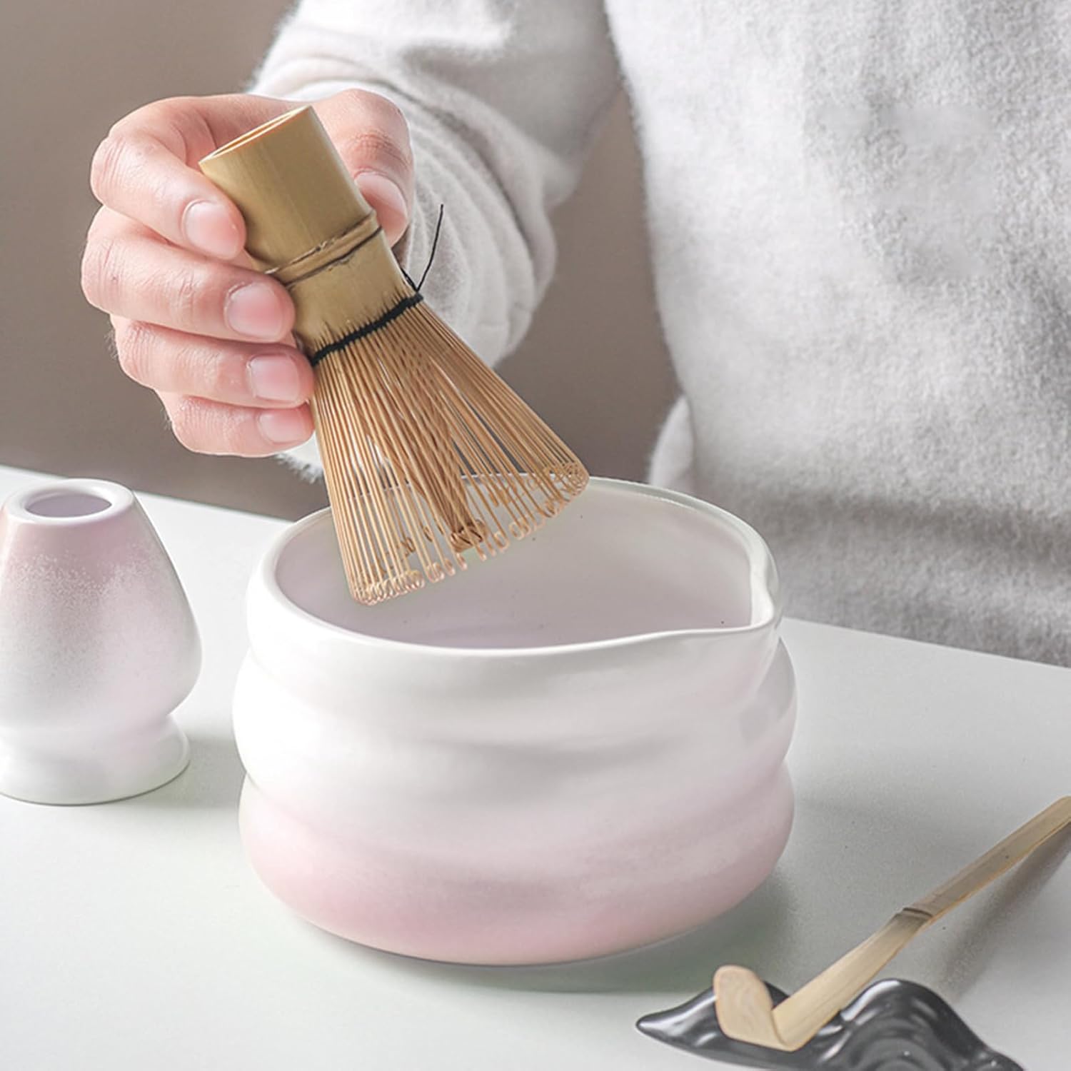 古美術・骨董・楽山焼蟹彫紋様 抹茶茶碗（小） 茶器/茶道具 抹茶茶碗