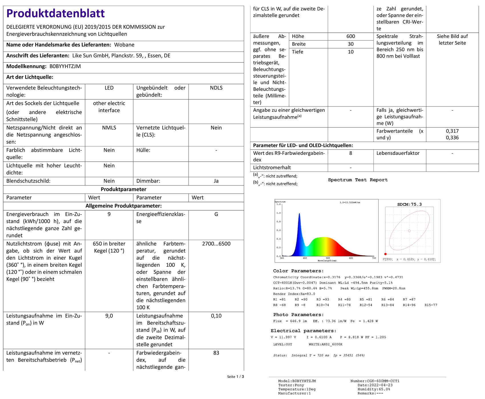 WOBANE 60cm Unterbauleuchte LED Dimmbar,5 Lichtfarben,Heller LED Lichtleiste mit Berührungsloser Sensor,LED küchenbeleuchtung unterbau,Unterschrank Beleuchtung für Regale,Werkbank