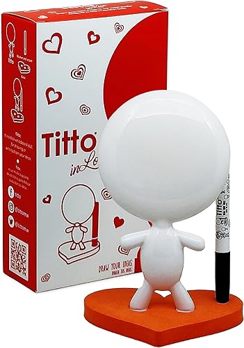 Miniatura 5 de Titto en el amorDraw sus ideasPizarra blanca cerámica computadora MuñecaIdeal para Home & Office DecorEscribir Mensajes de amorCrear Funny FacesBase