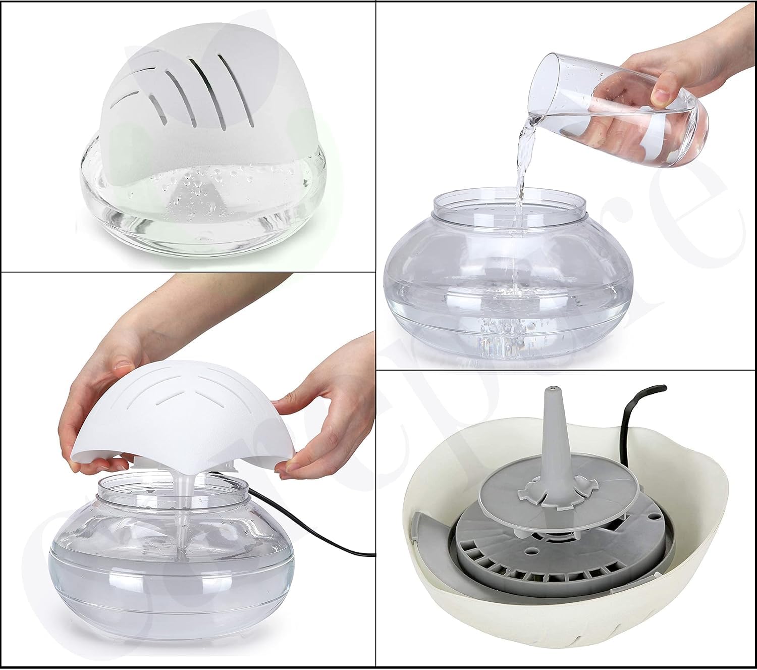 KR STORE™ Air Purifier & Humidifier with Aroma Diffuser – 3-in-1 Room Freshener for Home & Office – Model 606A (White) 3