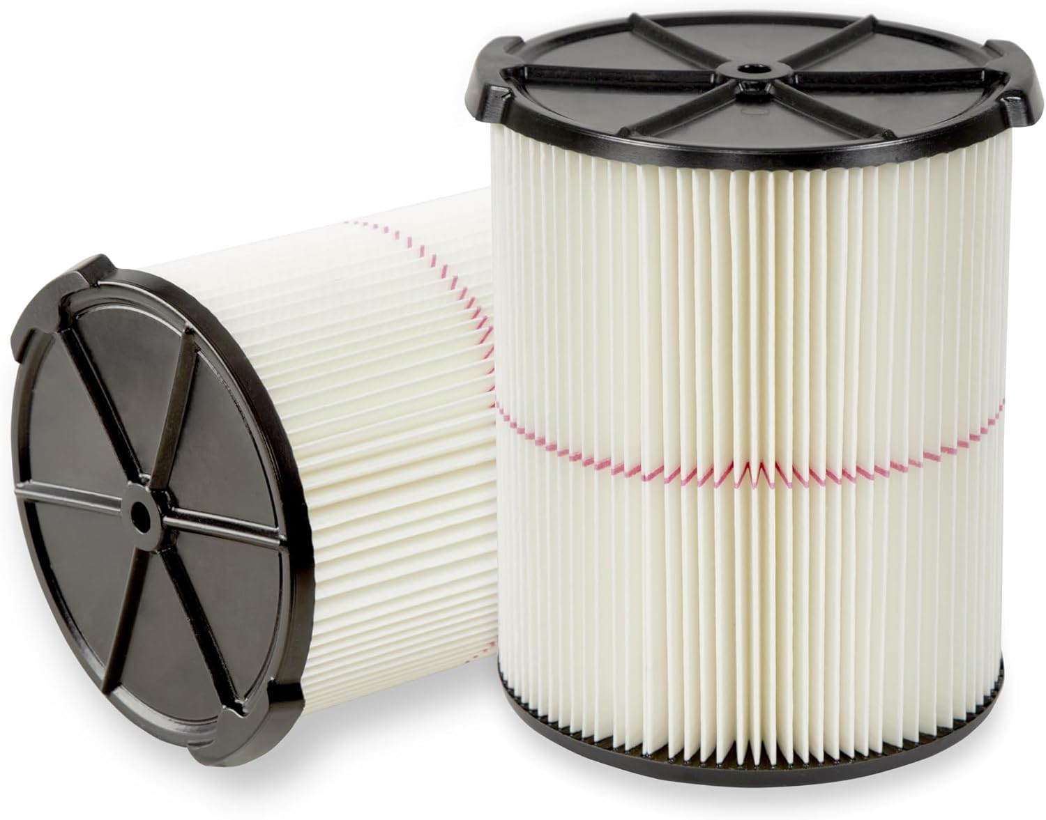 2 Pack Replacement Filter for CRAFTSMAN CMXZVBE38754 Wet/Dry Vac, Standard Cartridge Filter Fits 5–20 Gallon Models