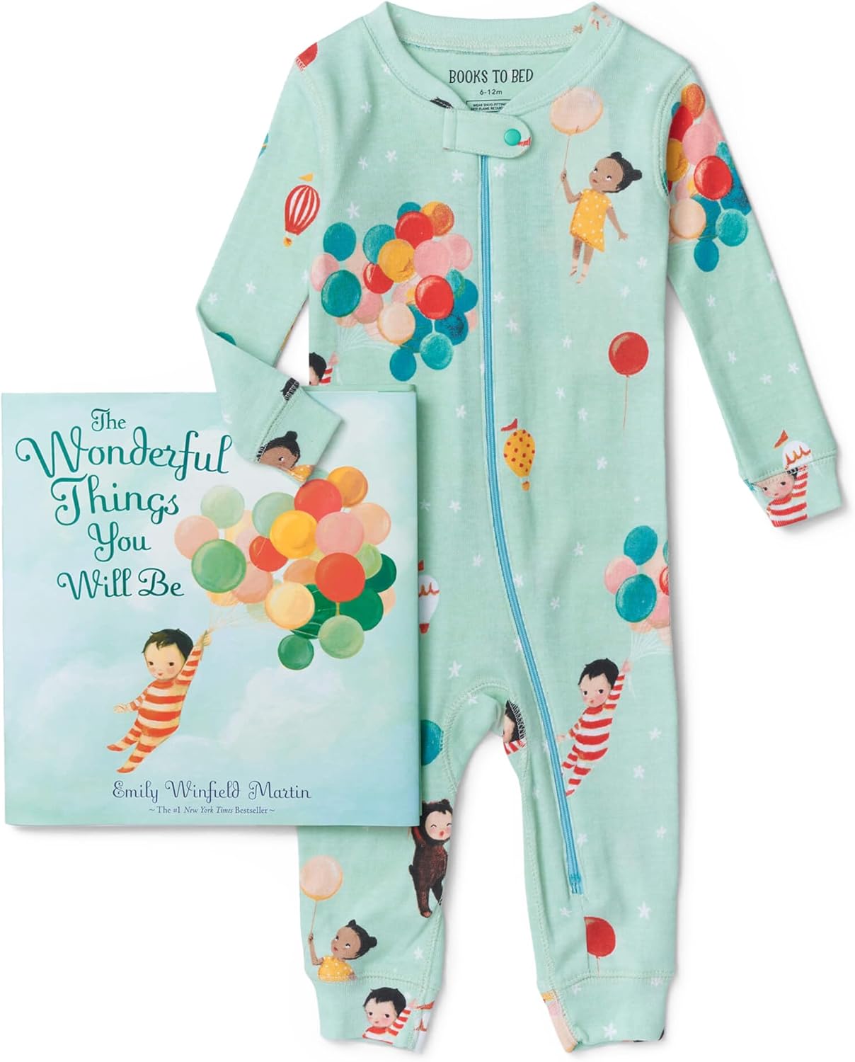Books to Bed baby-boys Book and Sleeper Pajama Gift Set