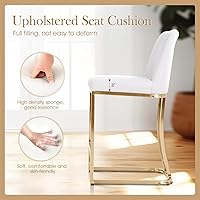 Vista 5 de Sophia & William Taburetes de bar de 24 pulgadas para isla de cocina, taburetes de bar de altura de mostrador con respaldo, sillas de bar modernas