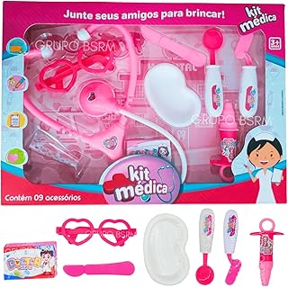 Brinquedo Kit Médica Medica Infantil Com Acessórios Rosa Peças Ferramentas Para Crianças 3 Anos Médico Medico Doutor Doutora Menino Menina