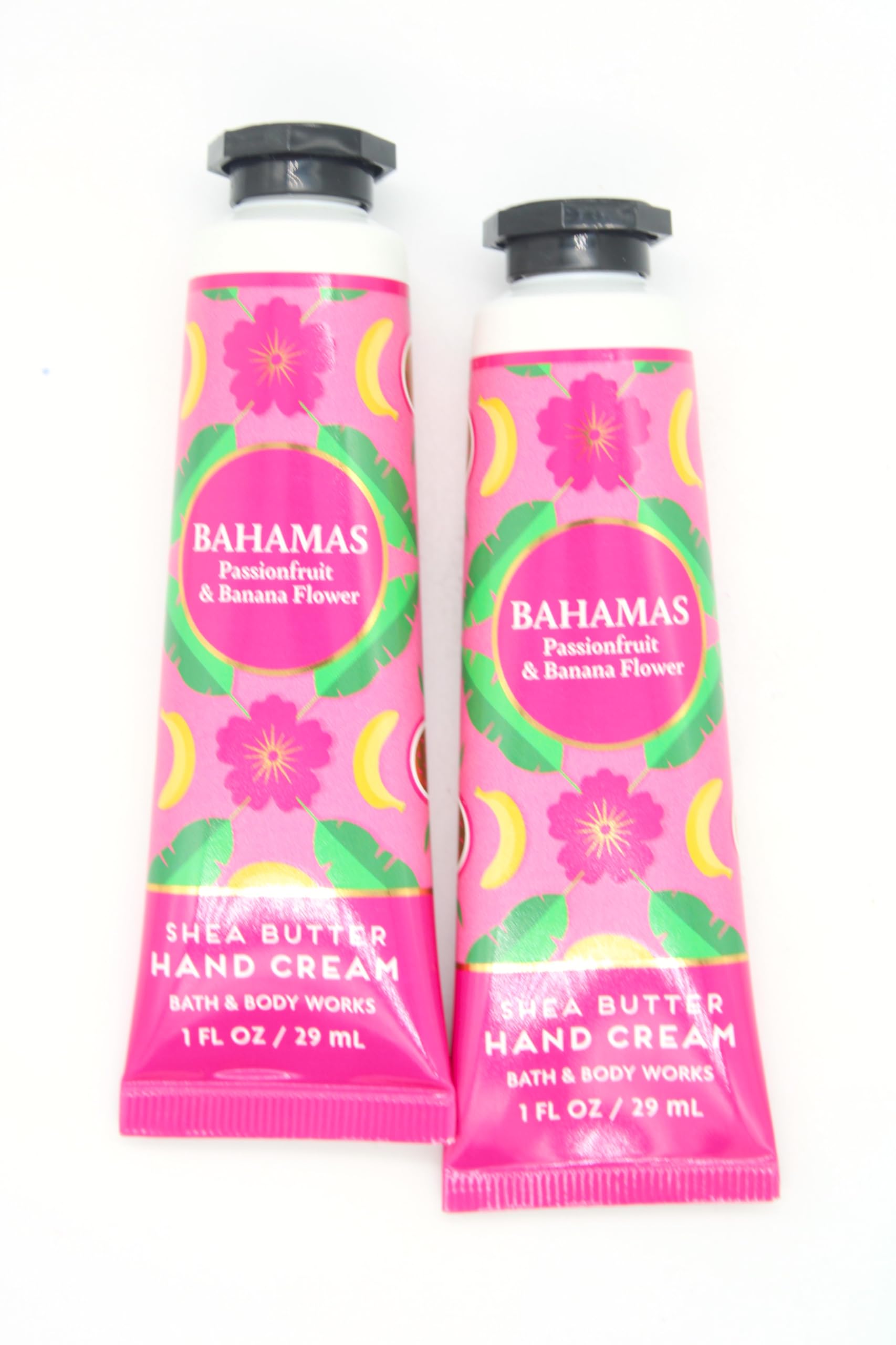 Passionfruit & Banana Flower, Bath and Body, Shea Butter Hand Cream, 1 fl oz each, 2 pack