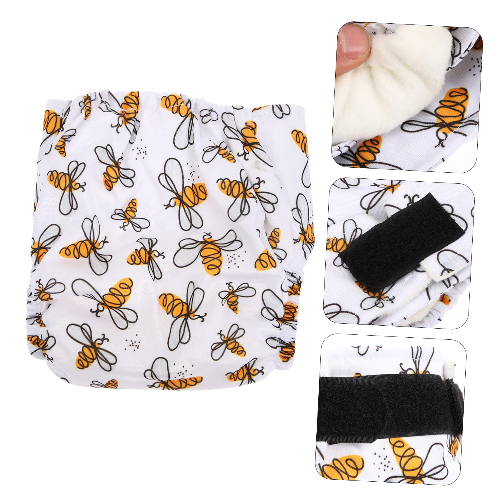 Abaodam 4 Piezas pantalones para bebés pañal reutilizable para bebe recién nacidos ropita bebe recien nacido reutilizables para para recién os