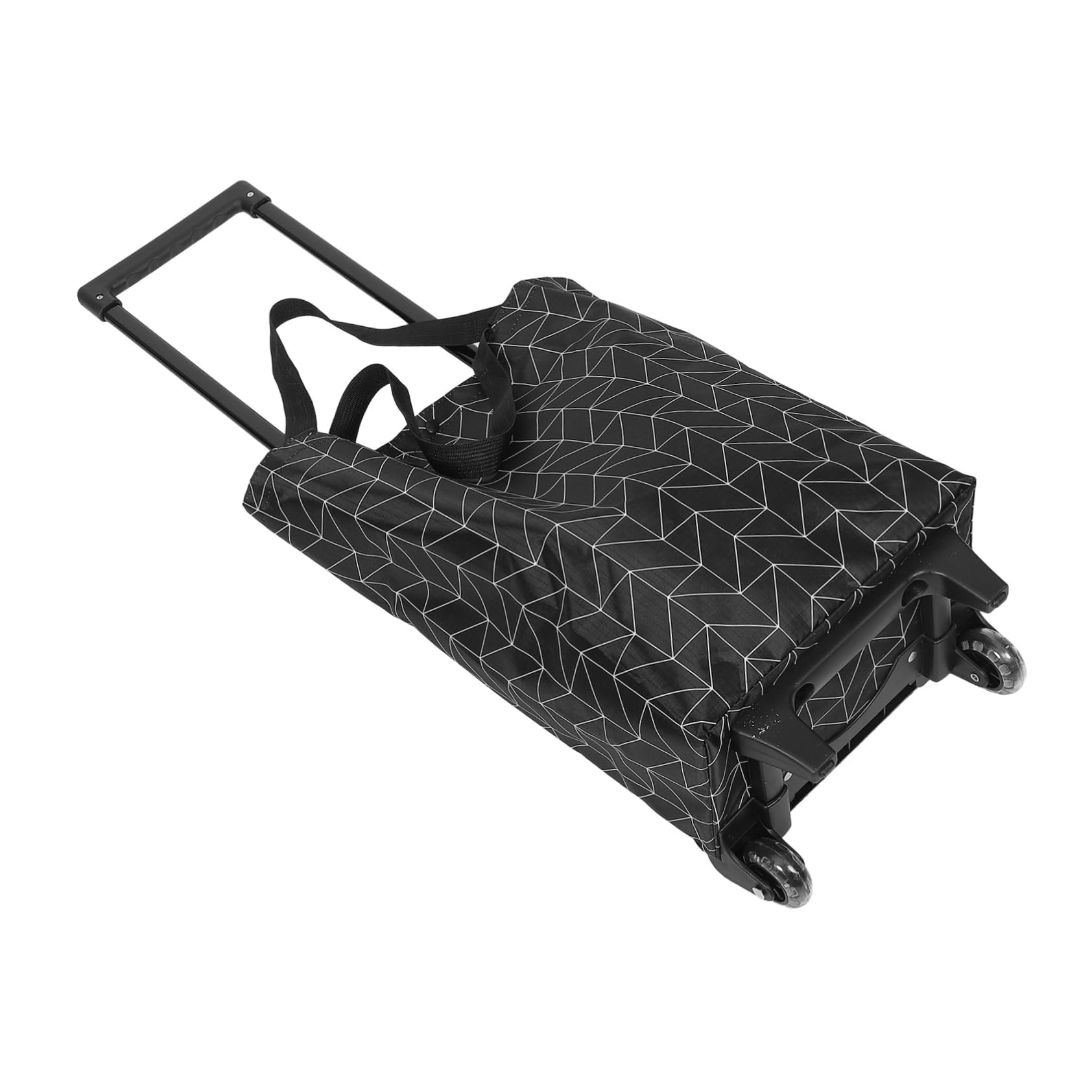 HEATSHAKING Grocery Trolley Bag Wheels Portable Folding Shopping Cart for Easy Grocery Transport Utility Cart for Laundry and Home Use Design for