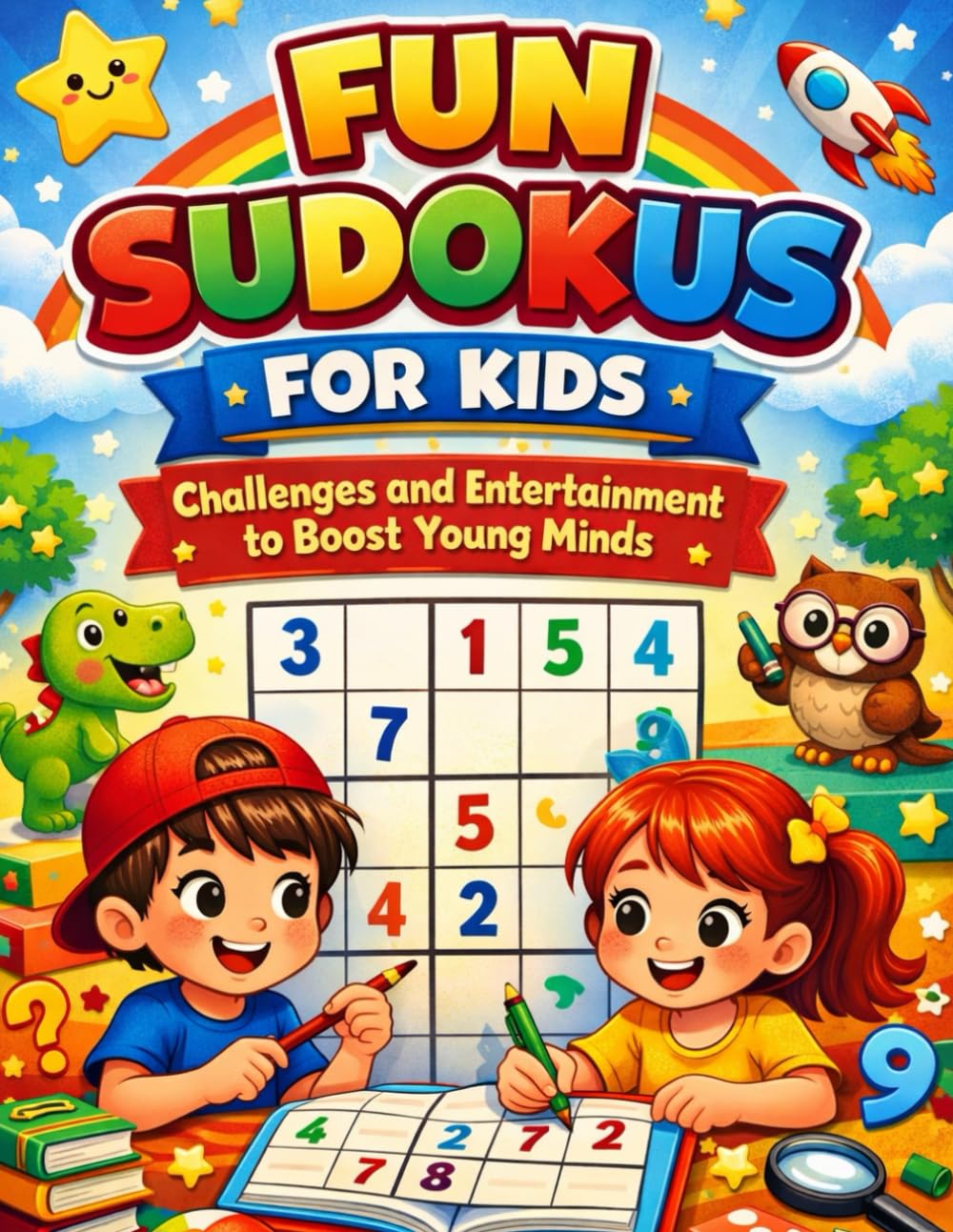 Sudoku for kids ages 6-10 to boost problem-solving skills: Challenges and Entertainment to Boost Young Minds
