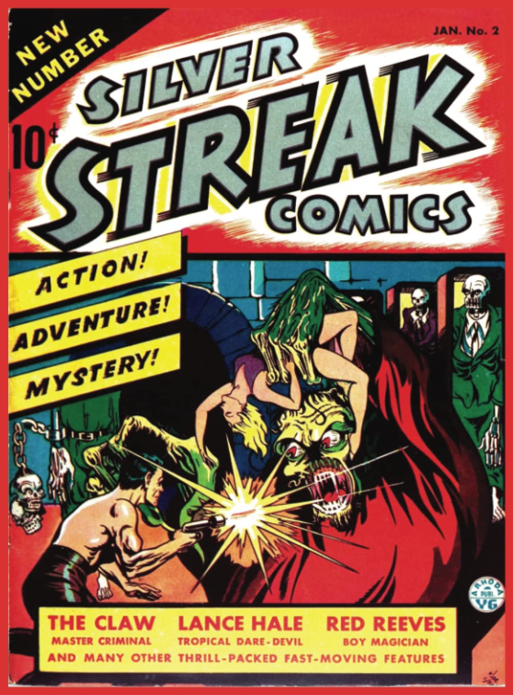 Silver Streak Comics No2: Vintage Superhero Comic Book | January 1940