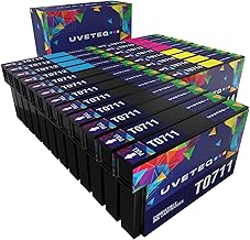 UVETEQ T0715 Compatible Ink Cartridges for Epson T0715 T0711 T0712 T0713 T0714 for Epson Stylus SX100 SX105 SX110 SX115 SX210 SX218 SX405 SX410 SX415 SX510 W Office BX611 0FW DX4000 DX7400 (Pack 20)