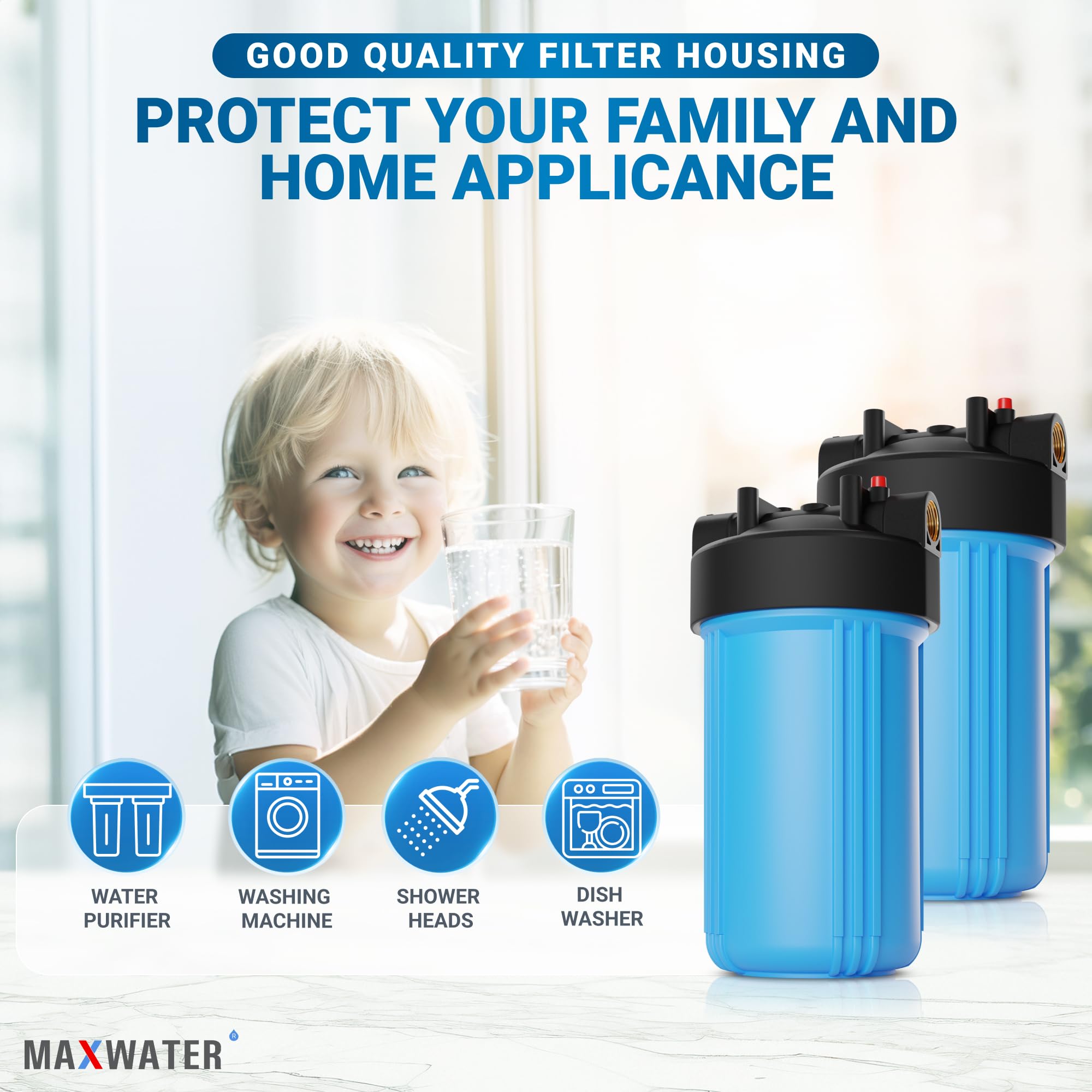 10 INCH WHOLE House Water Filter Housing System CTO Carbon Block Replacement £25.74 - PicClick UK - View #5