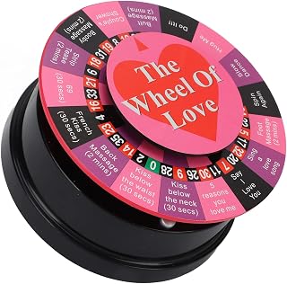 The Wheel of Love Game, Spinning Wheel The Wheel of Love Board, Turntable Tray Sex Game Party Game Gift Bundle Adult Couple Game