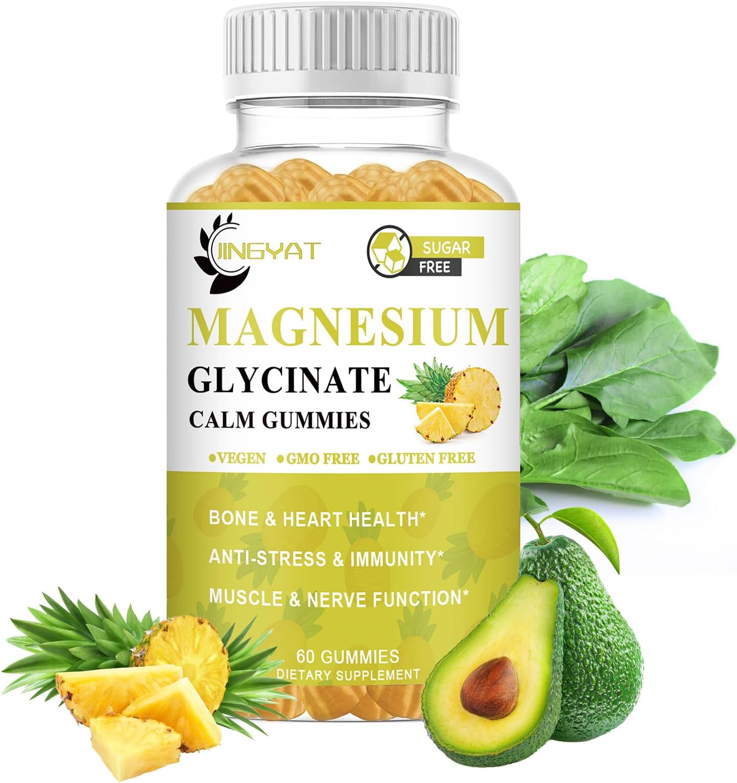 Magnesium Glycinate Gummies 500mg with Magnesium Malate