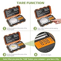 Vista 4 de KeeKit - Báscula digital de bolsillo, 1.76 oz y 0.00 oz, báscula de miligramo profesional, báscula portátil para joyería con peso de calibración