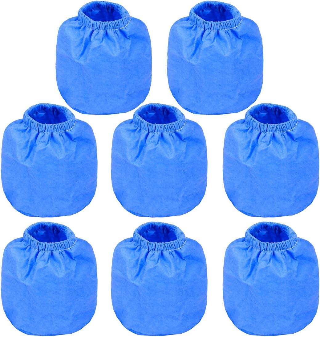 VRC2 Cloth Filter Bags for Vacmaster 1.5 to 3.2 Gallon Wet/Dry Vacuums - Also fit for Armor All AA155 AA256 AA255 2.5 Gallon Shop VAC - 8 Pack