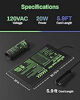 Vista 5 de BN-LINK Tapete Térmico Duradero para Plántulas para Inicio de Semillas 10" x 20.75", Tapete de Calentamiento Impermeable Almohadilla