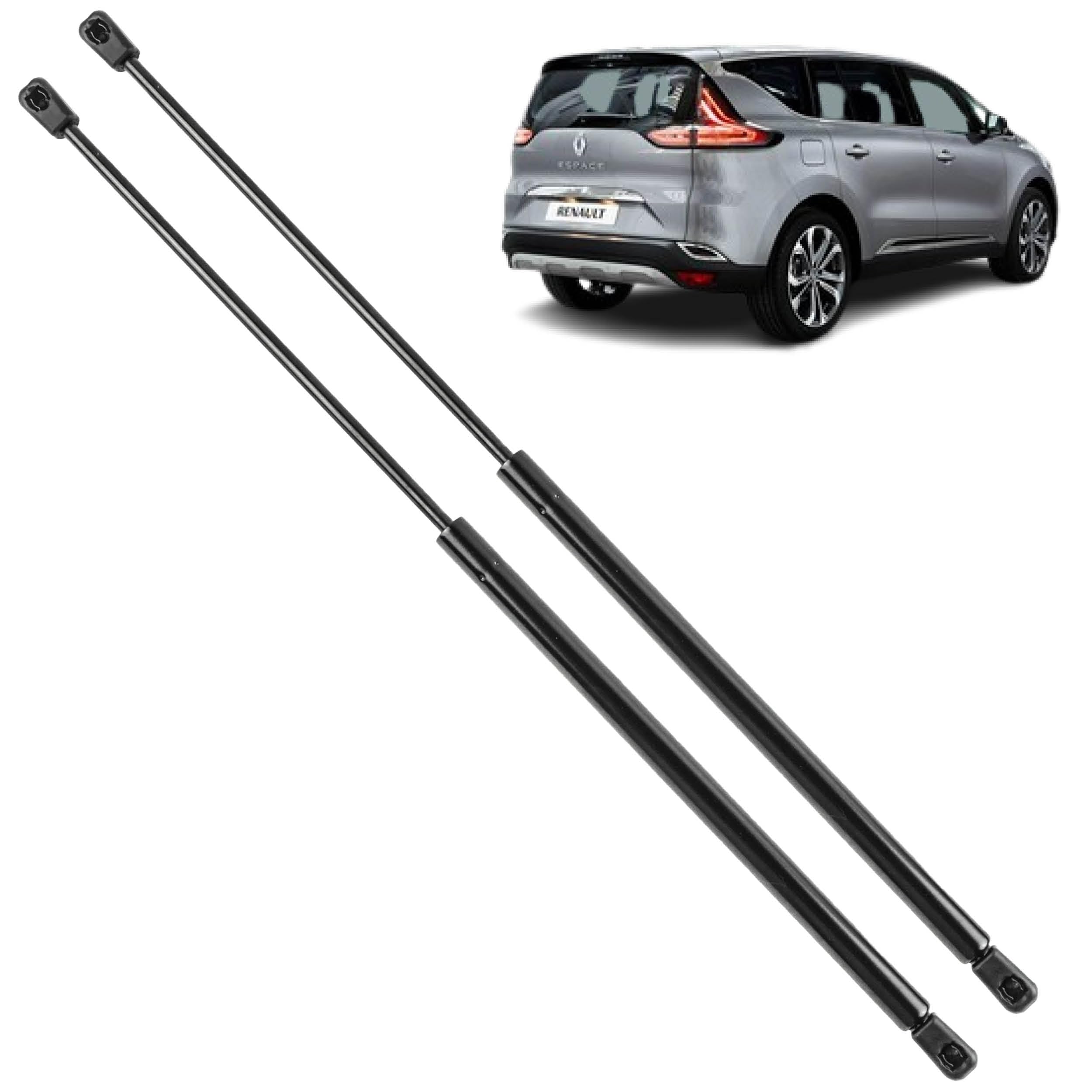 2 pistoncini portellone compatibile per Espace 5 (2015-2023) ammortizzatori cofano posteriore. 904526252R, 904520418R