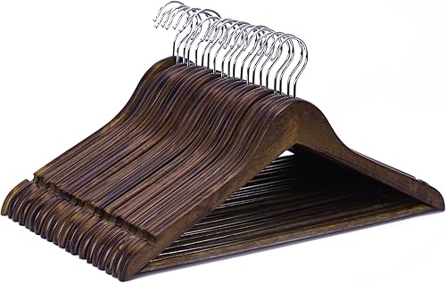 J.S. colgador perchas de madera maciza