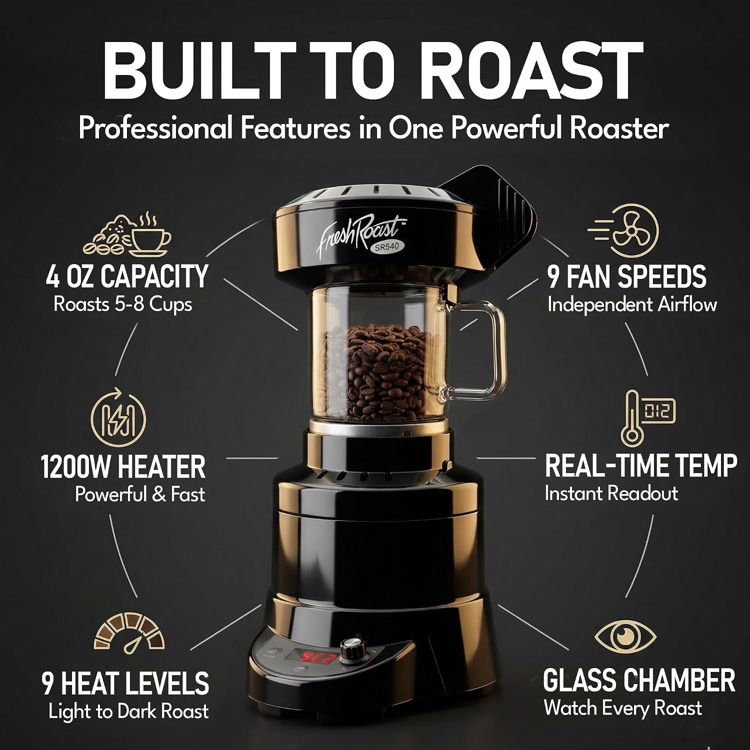 SR540 Automatic Coffee Bean Roaster — image 4